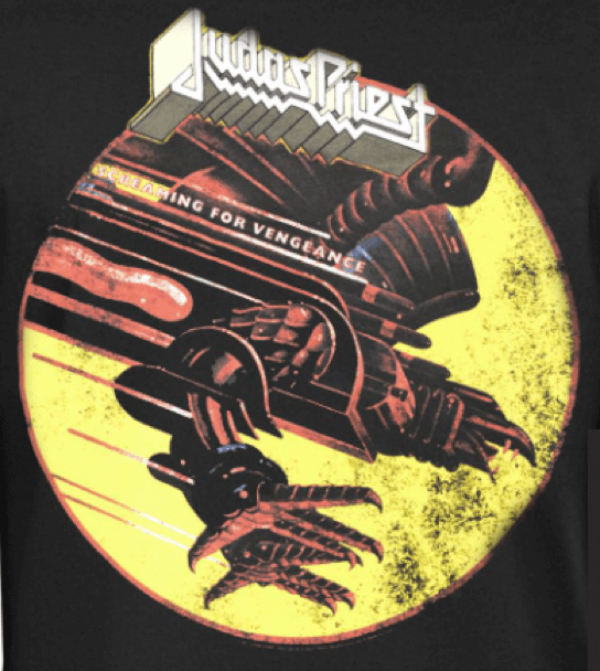 Judas Priest Vengeance Anniversary Black T-Shirt - Www.Shopthatapp.ca