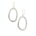 Oval Silver Plated Earrings for Elegant Style - Shopthatapp.ca