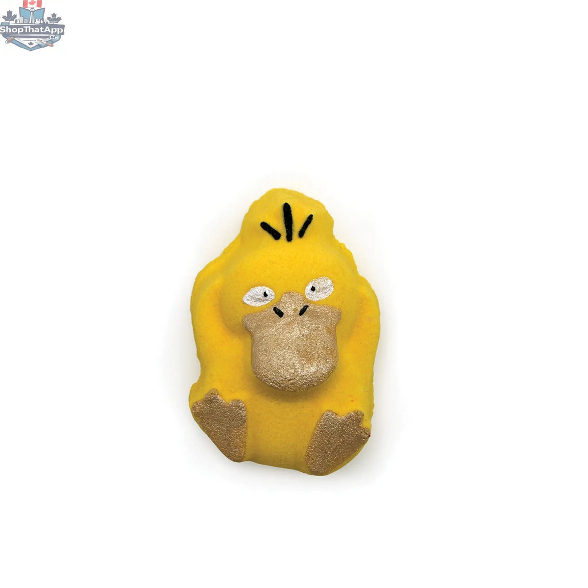 Psyduck-shaped Elemental Elixir MindDuck bath bomb from The Bomb Bar Canada, designed to enhance relaxation and mental clarity.