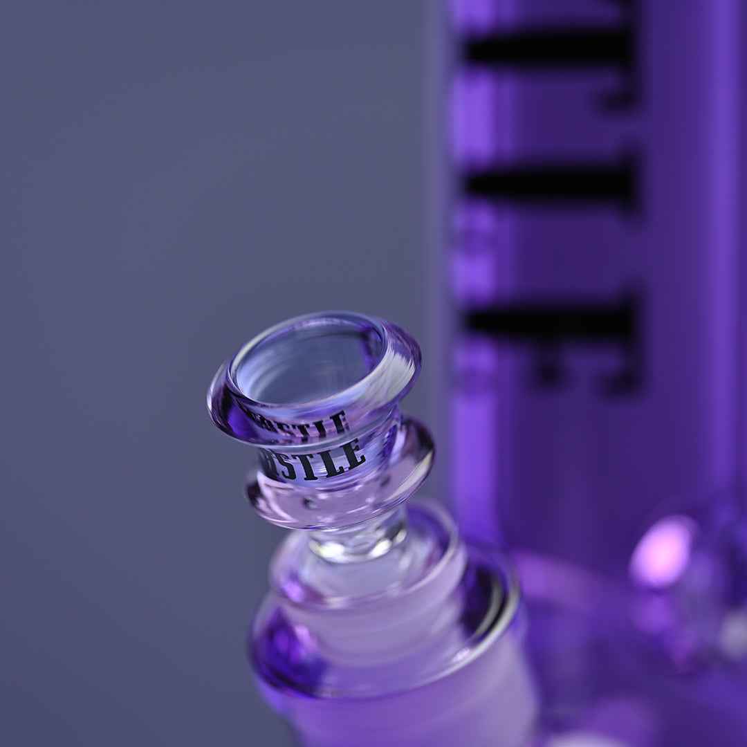 14" Electroplated Beaker Bong – 7mm Heavy Duty Glass