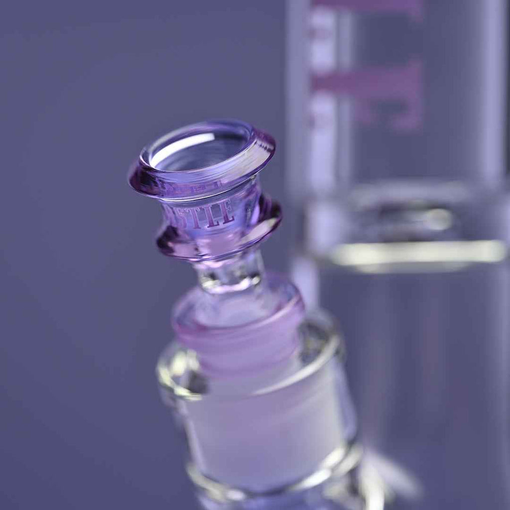14" 9mm Beaker Bong with Colored Logo
