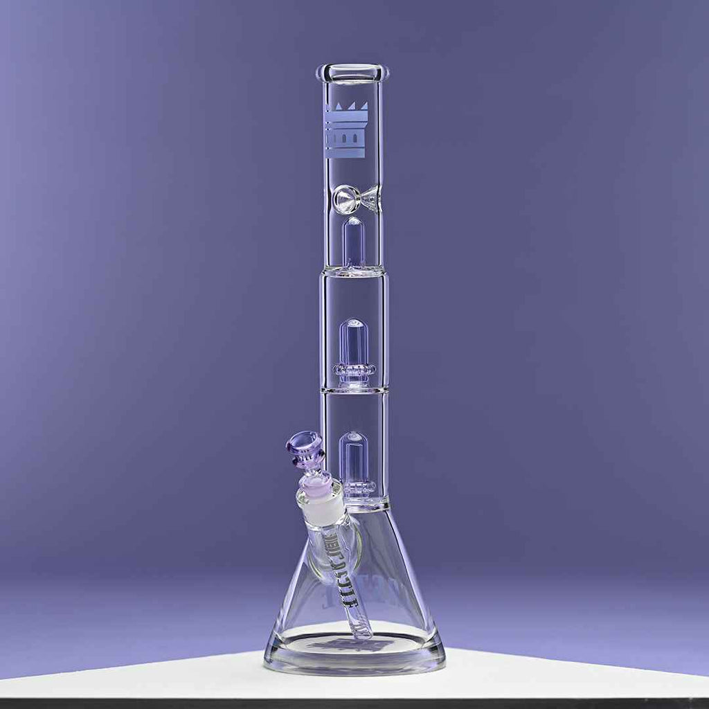 Double Showerhead (18″) Innovative Beaker Bong
