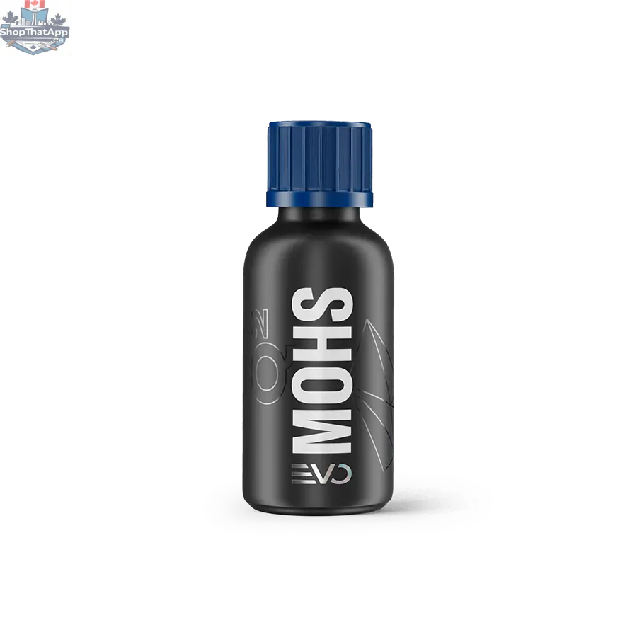 GYEON Q² Mohs EVO coating kit bottle from CARZILLA, featuring a sleek black and silver container for automotive ceramic coating application.