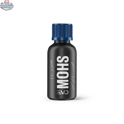 GYEON Q² Mohs EVO coating kit bottle from CARZILLA, featuring a sleek black and silver container for automotive ceramic coating application.