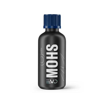 GYEON Q² Mohs EVO ceramic coating kit bottle by CARZILLA, featuring a sleek black bottle with product label and applicator cap