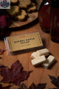Quebec Maple Sugar wax melt bar by Stopandsmellthecandles, 1.75oz, showing the wax melt with a maple sugar scent.