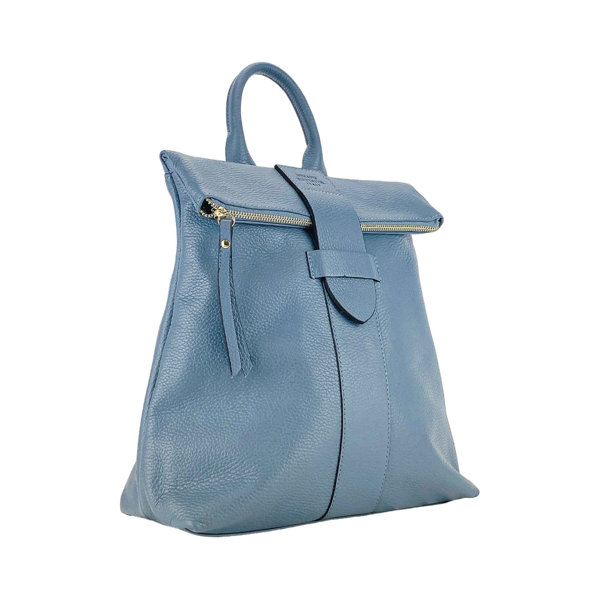 RENATO BORZATTA Soft Women’s modern Backpack – Genuine Leather, Made in Italy