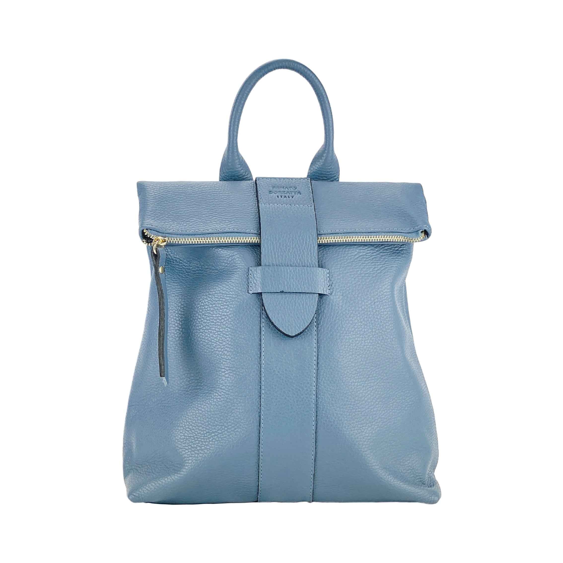 RENATO BORZATTA Soft Women’s modern Backpack – Genuine Leather, Made in Italy