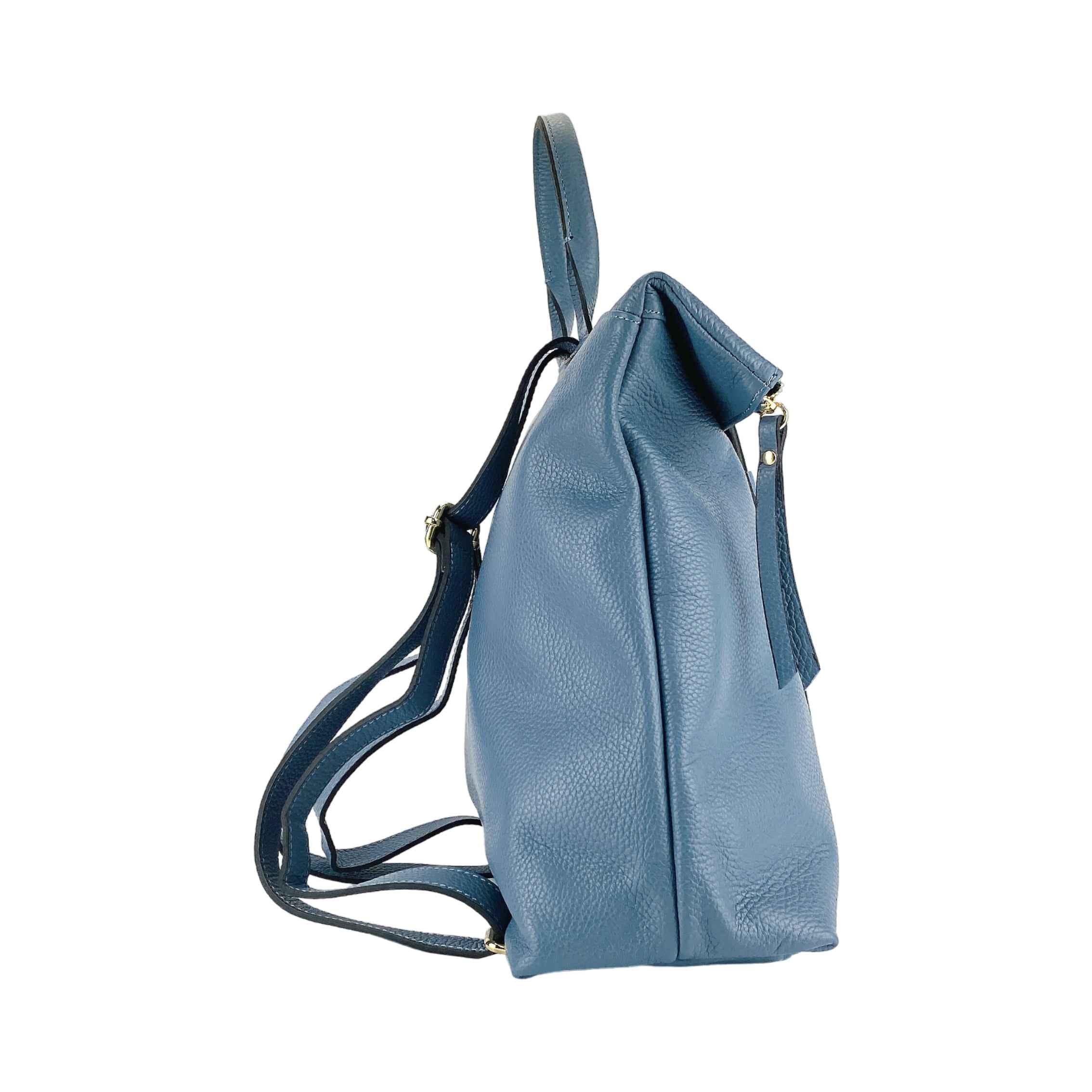 RENATO BORZATTA Soft Women’s modern Backpack – Genuine Leather, Made in Italy