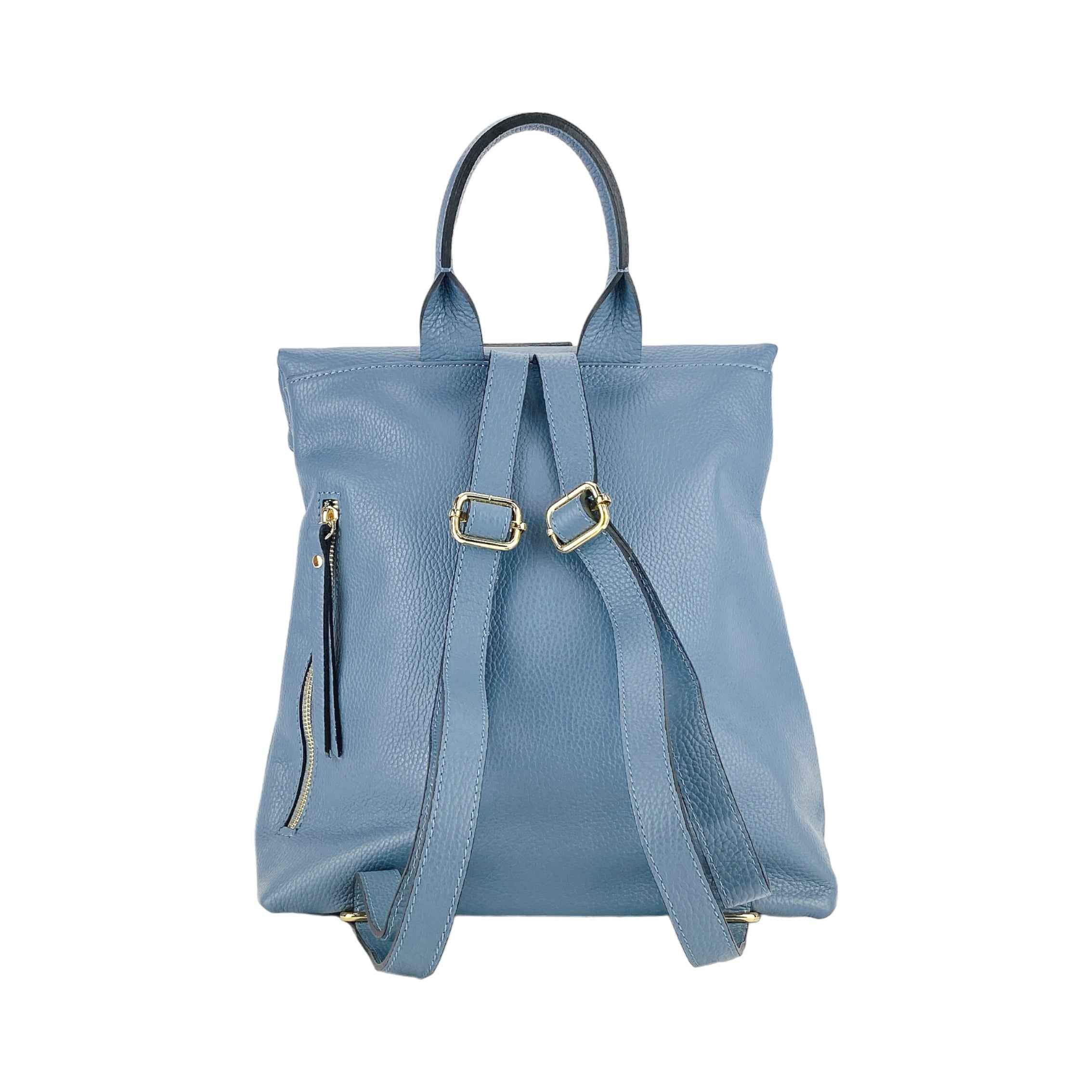 RENATO BORZATTA Soft Women’s modern Backpack – Genuine Leather, Made in Italy