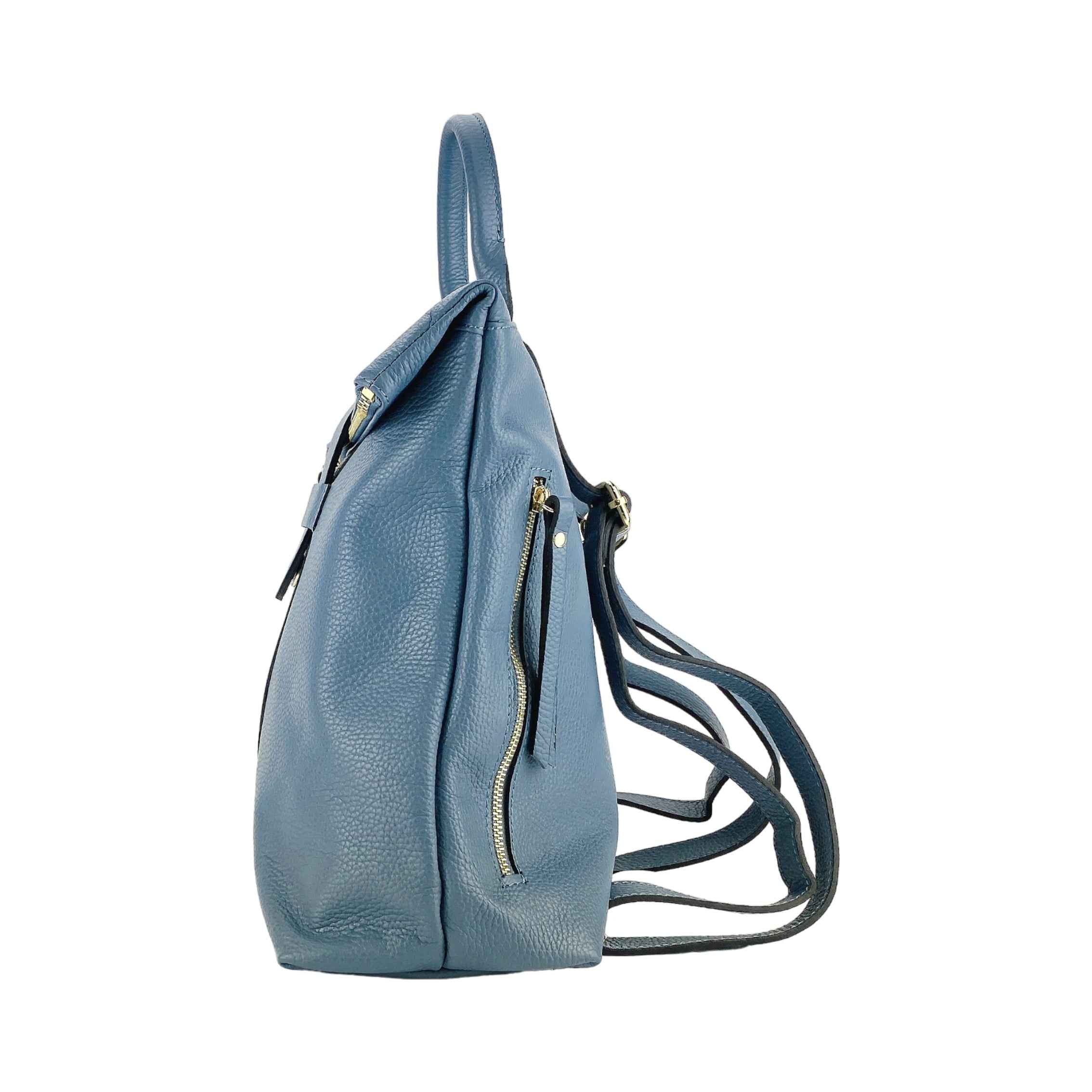 RENATO BORZATTA Soft Women’s modern Backpack – Genuine Leather, Made in Italy