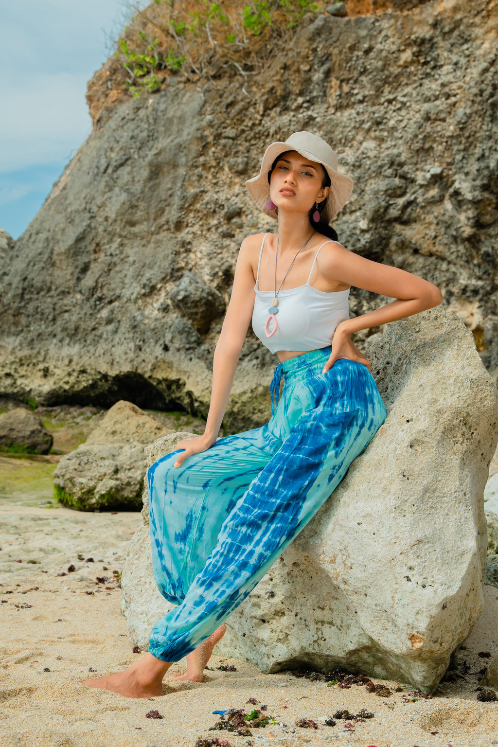 Bone Tie Dye Bali Pants - Blue - Shopthatapp.ca