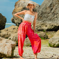 Bone Tie Dye Bali Pants - Stylish Pink Tie Dye Design - Shopthatapp.ca