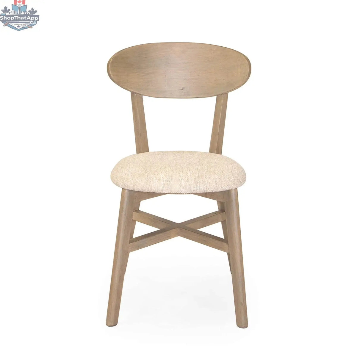Rose dining chair made of scrubbed teak wood with a modern, elegant design from Hygge Design House.