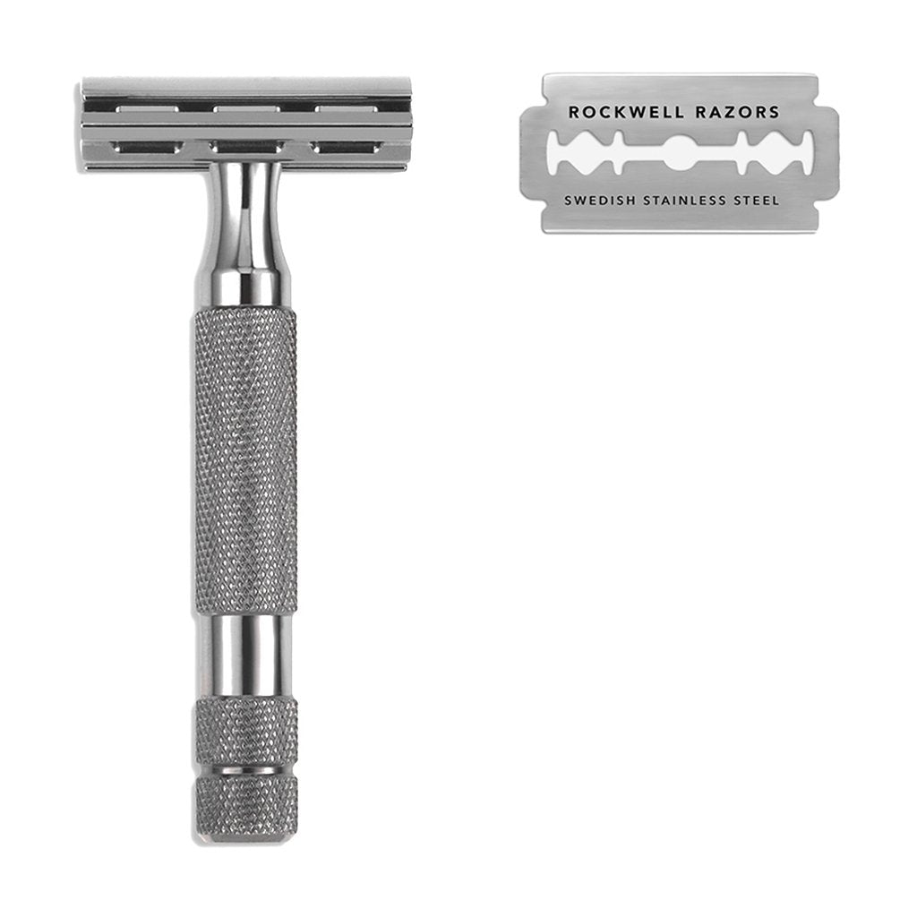 Rockwell 2C Adjustable Razor - Gunmetal Finish with 2 Settings for Ultimate Shaving Control