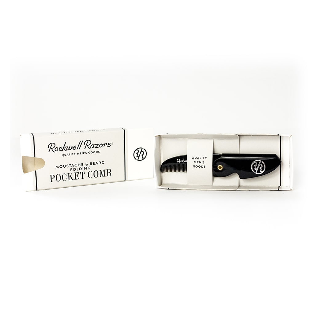 Rockwell Moustache Comb - Folding and Portable Beard Grooming Tool