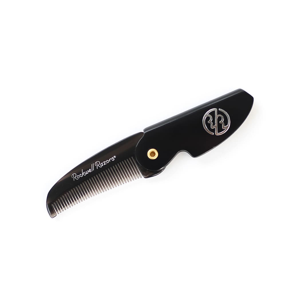 Rockwell Moustache Comb - Folding and Portable Beard Grooming Tool
