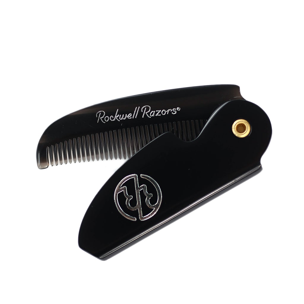 Rockwell Moustache Comb - Folding and Portable Beard Grooming Tool