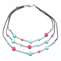 Triple Strand Resin Ball Necklace - Shopthatapp.ca