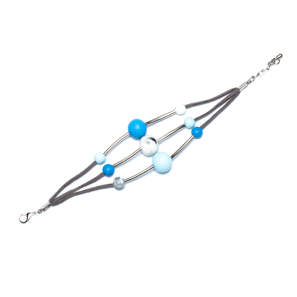 Triple Strand Resin Ball Bracelet - Shopthatapp.ca