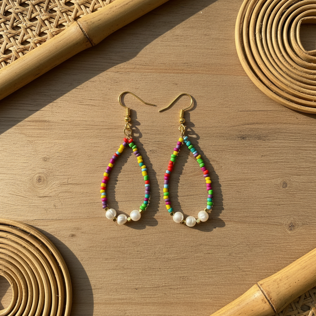Tear Drop Pearl Earrings with Elegant Pearls - Shopthatapp.ca