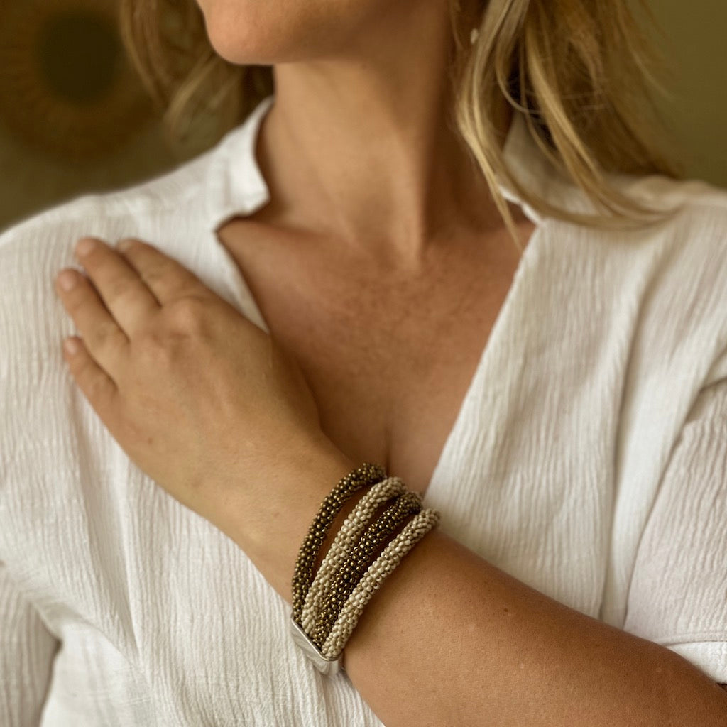 Four Strand Beaded Bracelet - Shopthatapp.ca