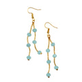 Double Drop Crystal Bead Earrings for Elegant Style - Shopthatapp.ca