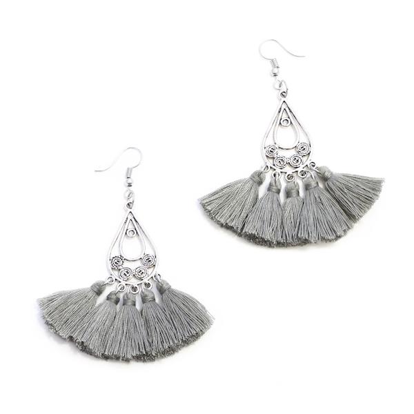 Tear Drop Tassel Earrings - Shopthatapp.ca