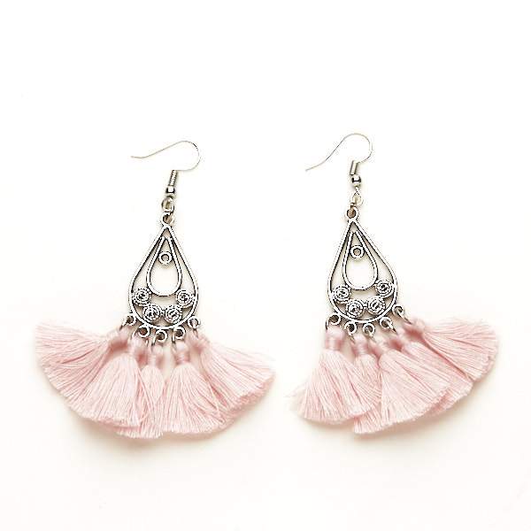 Tear Drop Tassel Earrings - Shopthatapp.ca