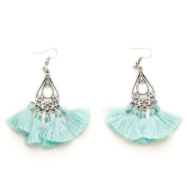 Tear Drop Tassel Earrings - Shopthatapp.ca