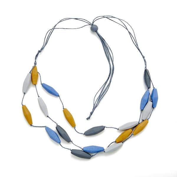 Triple Strand Resin Necklace - Shopthatapp.ca