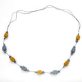 Long Resin Cube Necklace - Stylish Faceted Design - Shopthatapp.ca