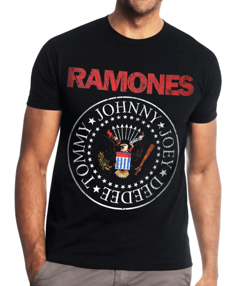 Ramones Presidential Color Logo T-Shirt - Www.Shopthatapp.ca