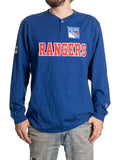 New York Rangers Long Sleeve Henley - Shopthatapp.ca
