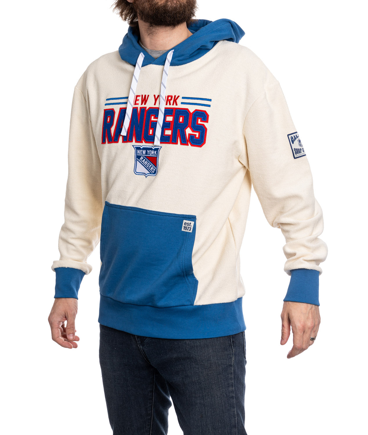 New York Rangers NHL Unisex Reverse Terry Retro Premium Hoodie - Shopthatapp.ca