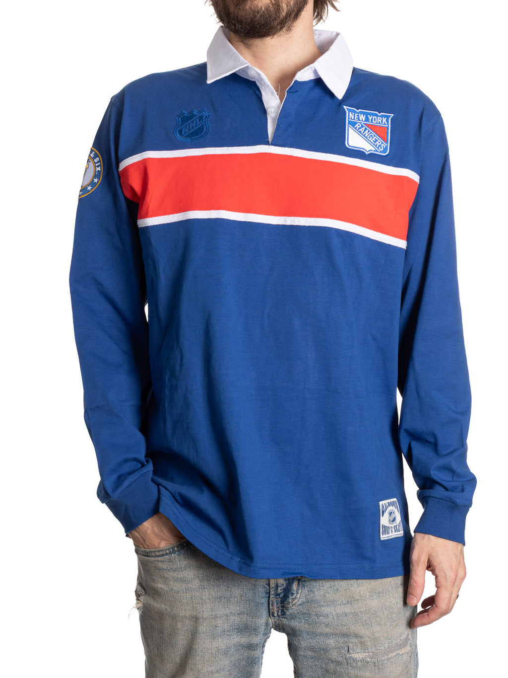 New York Rangers Rugby Shirt - Shopthatapp.ca