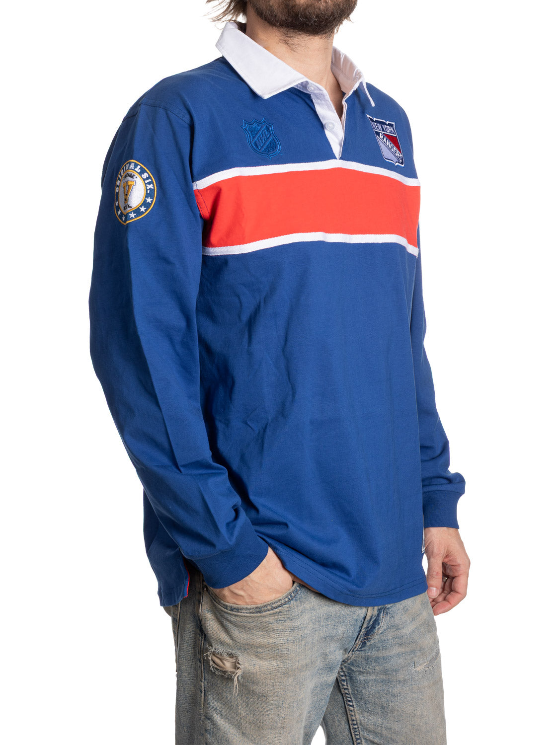 New York Rangers Rugby Shirt - Shopthatapp.ca