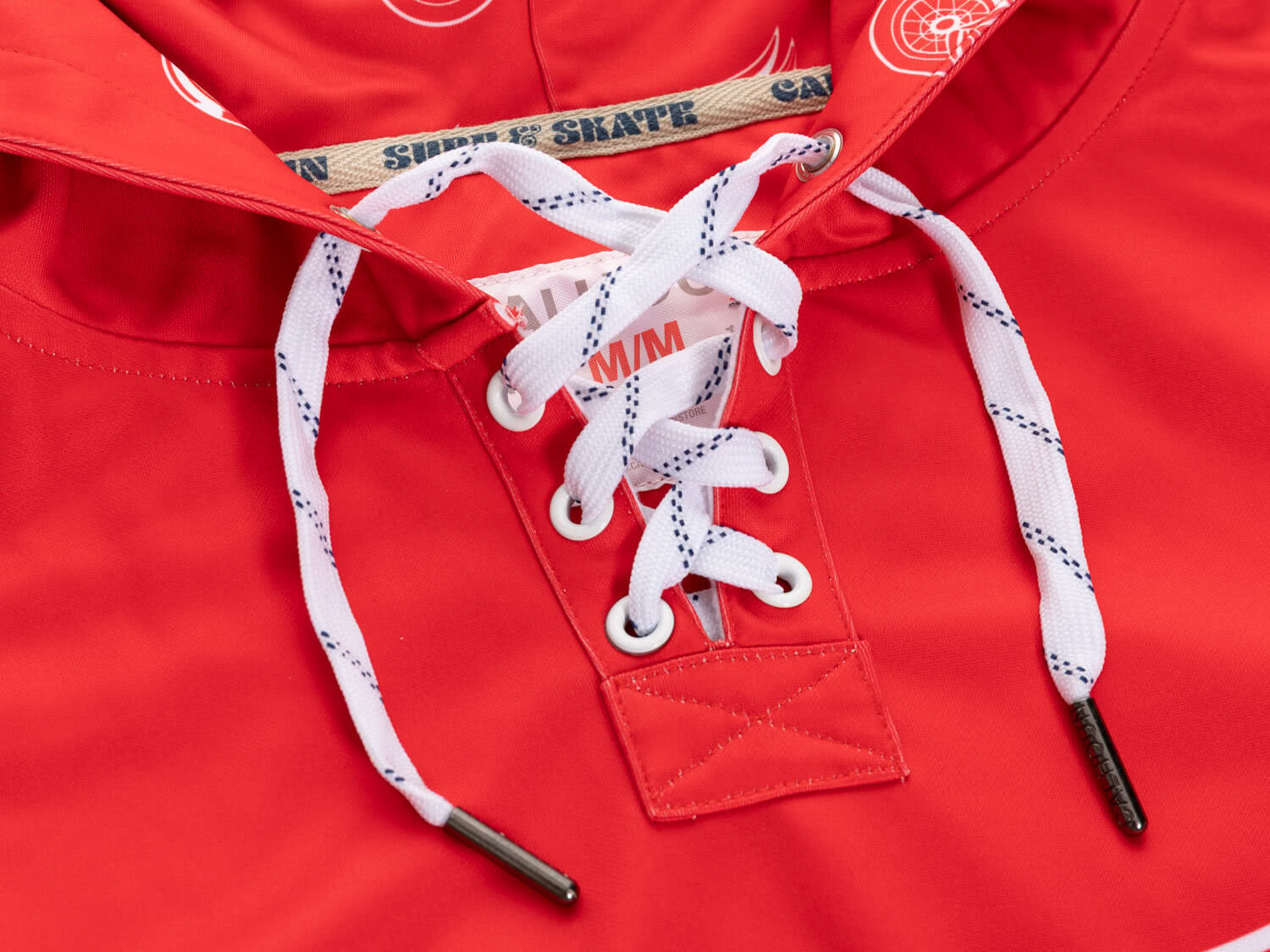 Detroit Red Wings Hockey Lace Hoodie - Shopthatapp.ca