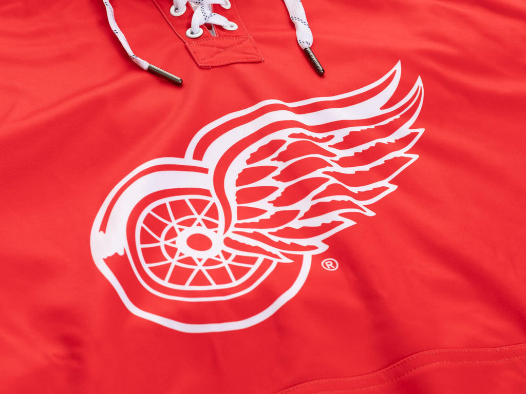 Detroit Red Wings Hockey Lace Hoodie - Shopthatapp.ca