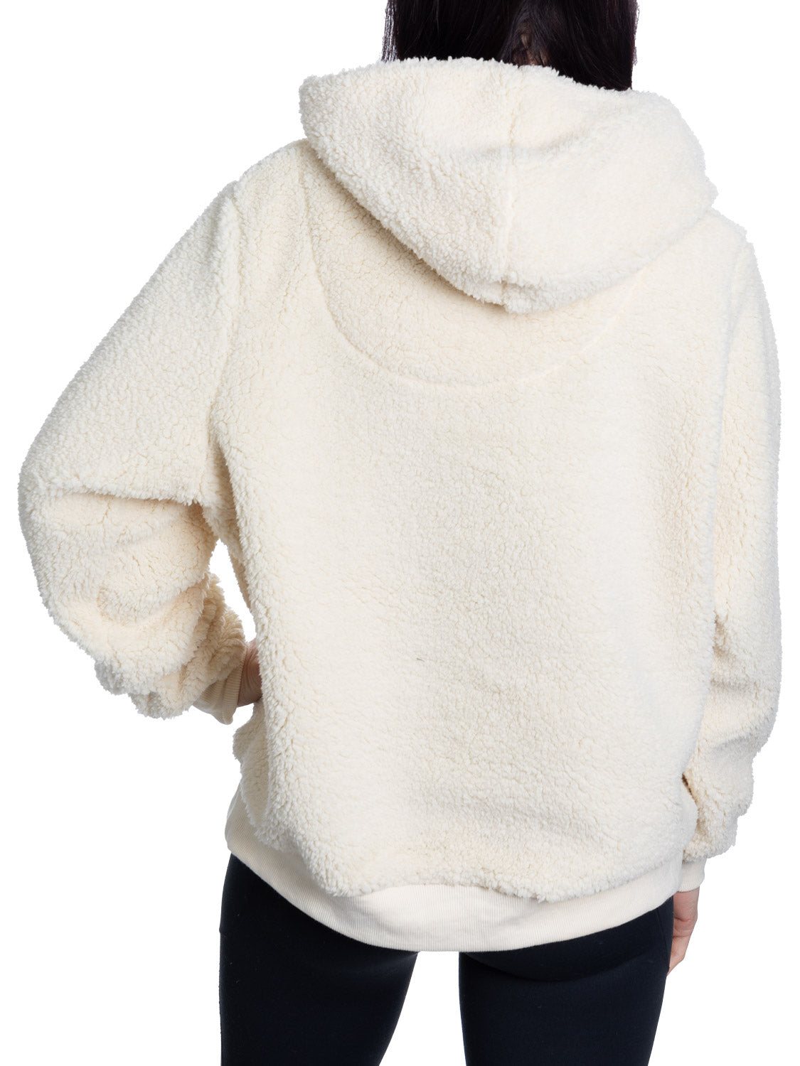 Detroit Red Wings Ladies Sherpa Hoodie with Premium Chenille Logo - Shopthatapp.ca