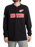 NHL Detroit Red Wings Long Sleeve Henley - Shopthatapp.ca
