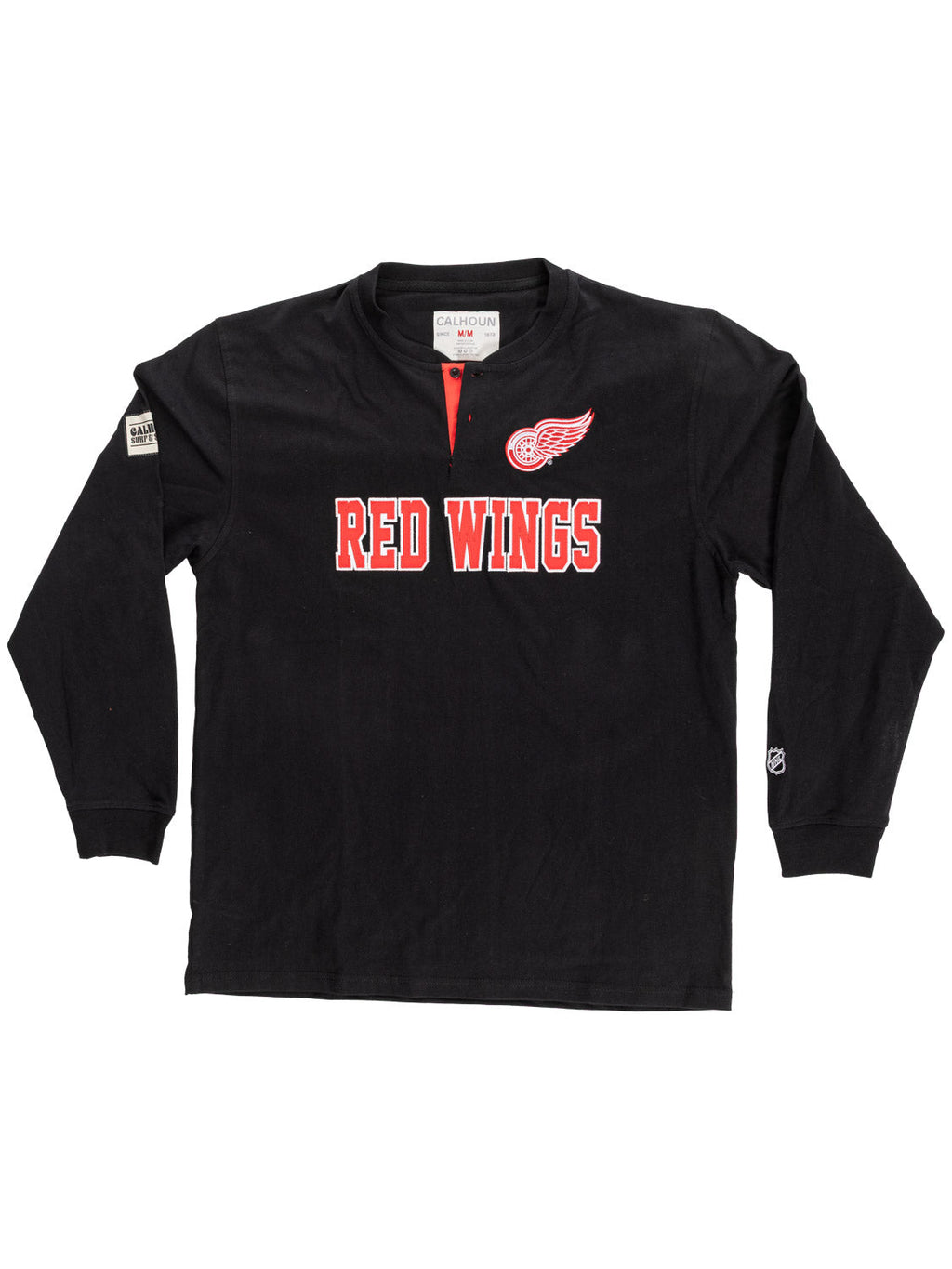 NHL Detroit Red Wings Long Sleeve Henley - Shopthatapp.ca