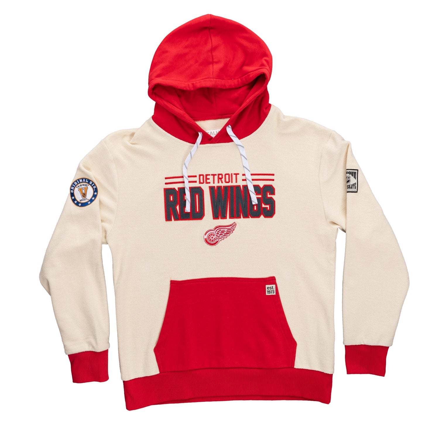 Detroit Red Wings NHL Unisex Reverse Terry Retro Premium Hoodie - Shopthatapp.ca