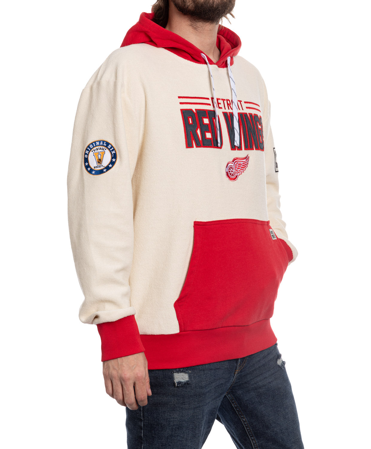 Detroit Red Wings NHL Unisex Reverse Terry Retro Premium Hoodie - Shopthatapp.ca