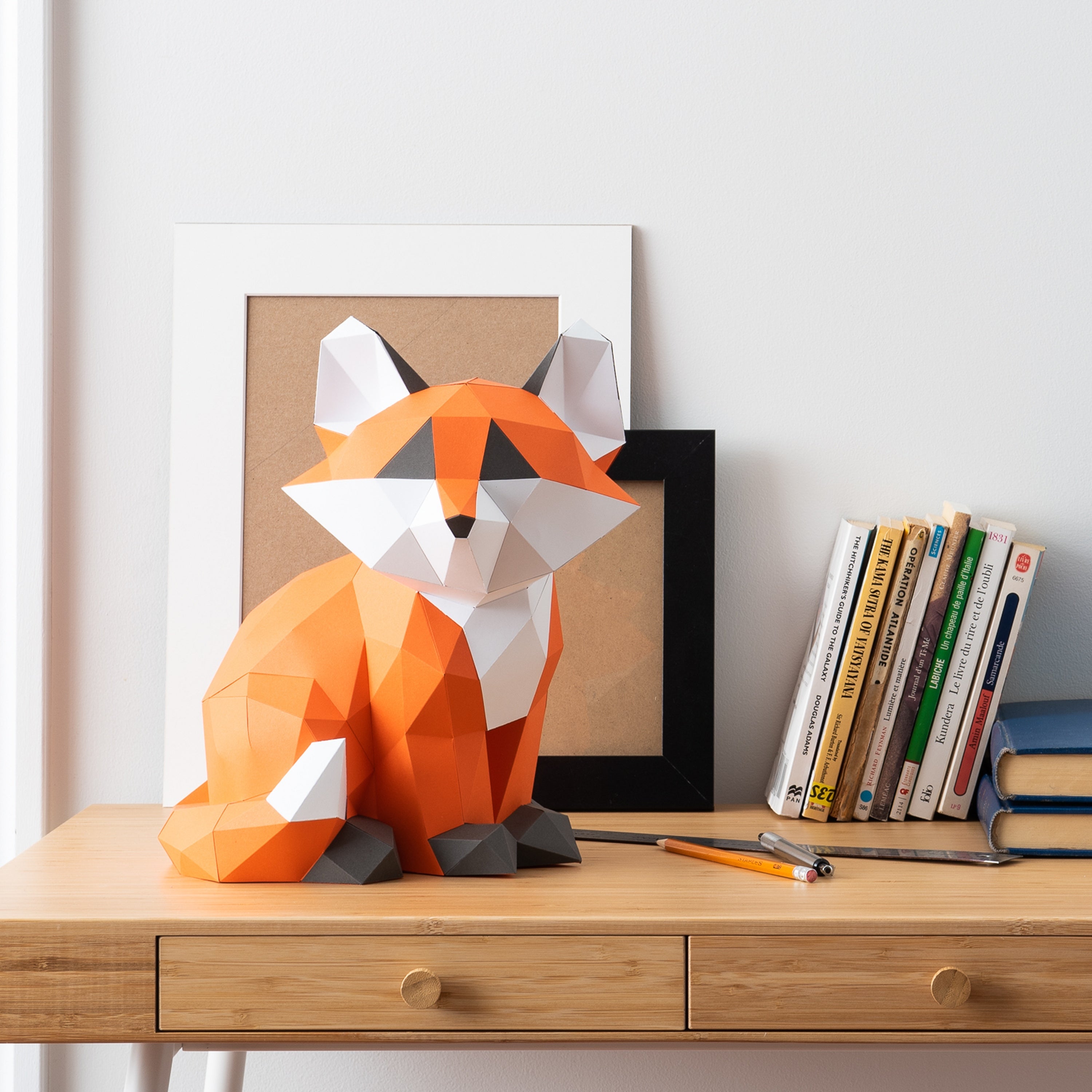 DIY Baby Fox 3D Origami paper model Kit - Www.Shopthatapp.ca