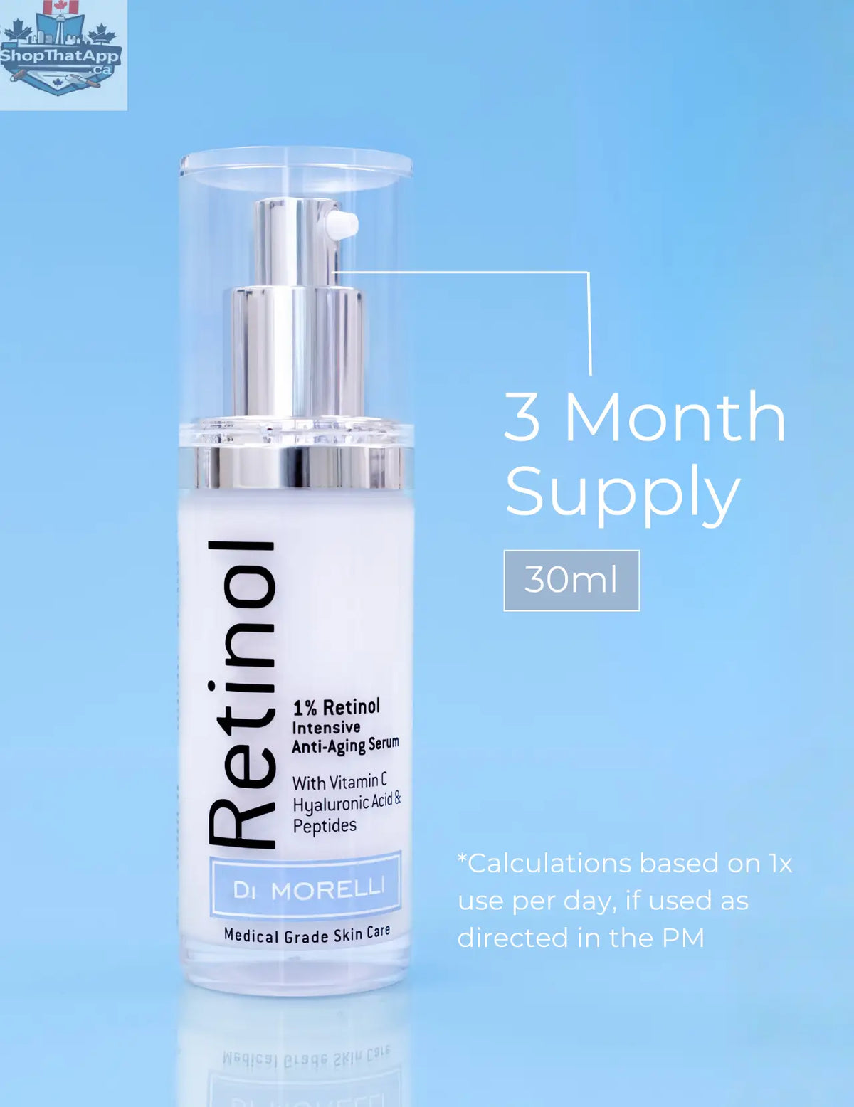 1% Retinol Serum - Shopthatapp.ca