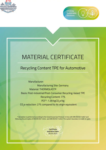 Tesla Model 3 Highland 3-teiliges Gummimattenset Innenraum Tessi® Greenline 75% Recycling Material - Shopthatapp.ca