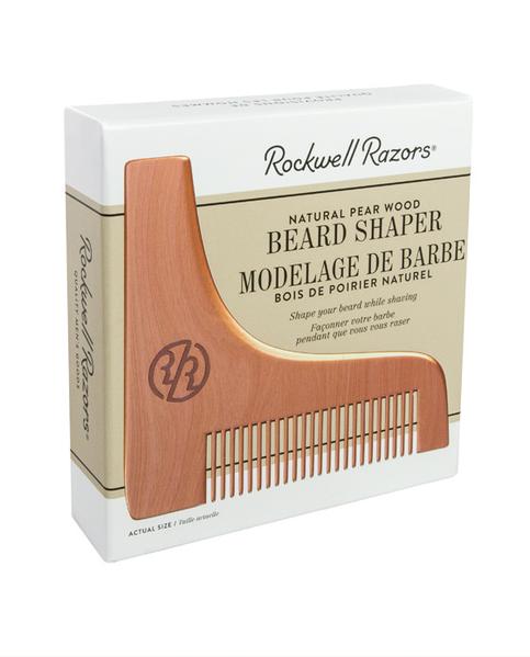 Rockwell Razors Natural Beard Shaper in Pear Wood (Case Pack of 4)