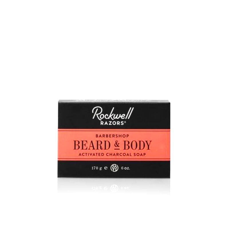 Rockwell Razors Activated Charcoal Soap Barbershop Scent - 6oz (170g)