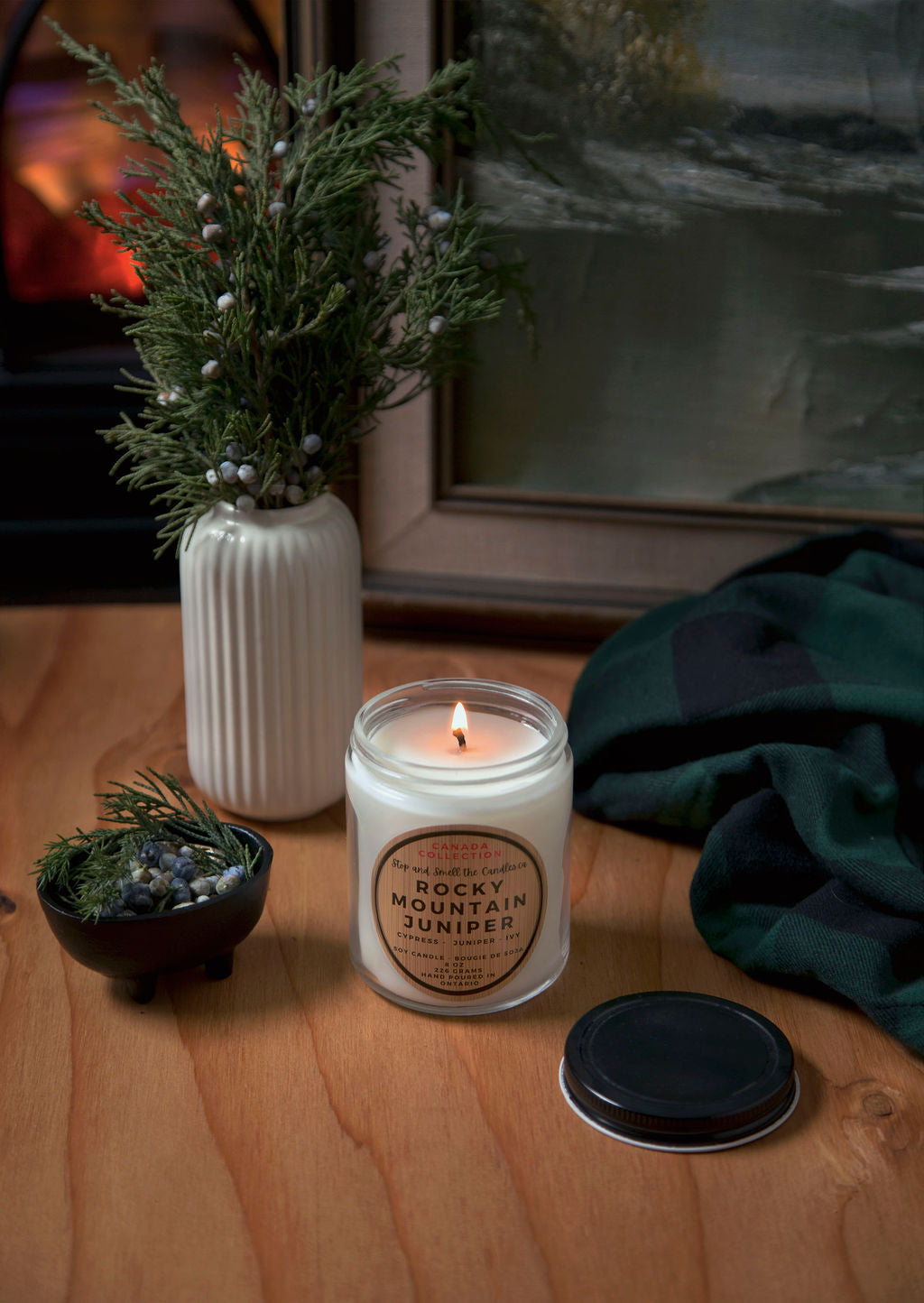 Rocky Mountain Juniper - 8oz soy candle - Shopthatapp.ca